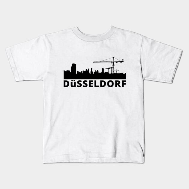 Dusseldorf Skyline | Germany Kids T-Shirt by Merch4Days